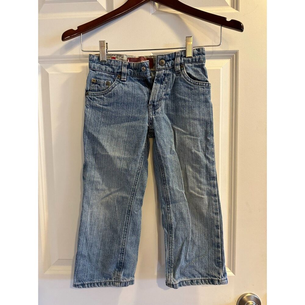 Levi’s Light Wash Jeans Kids Adjustable Waist 100% Cotton Girl Size 5